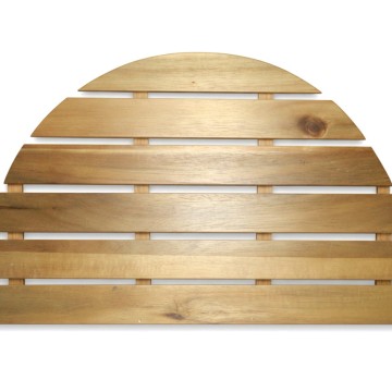 Premium Acacia Wood Bath Mat - Anti-Slip Spa Shower Mat